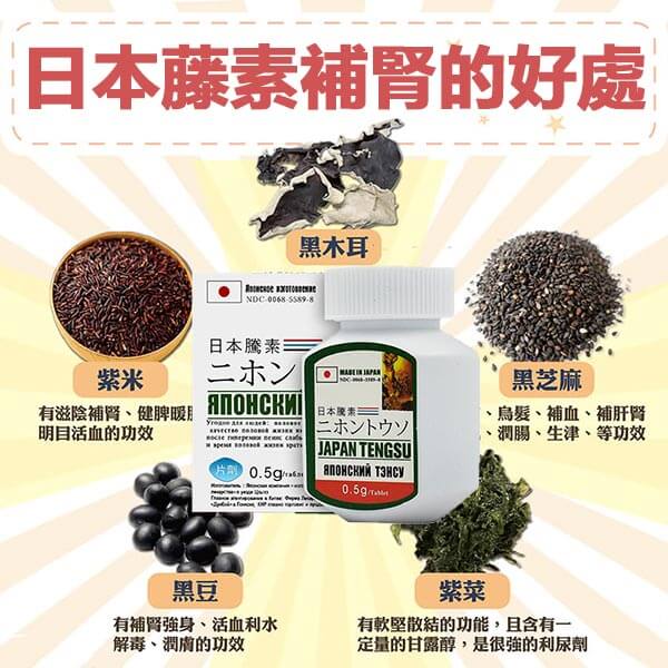 日本藤素好處補腎